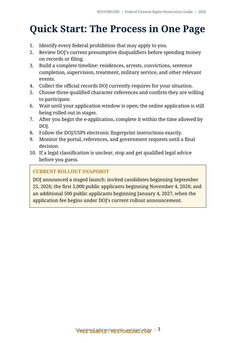 Quick Start sample page